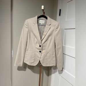 Banana Republic Size 10 Cotton Modal Blazer Oatmeal Color Blazer. Used-Excellent